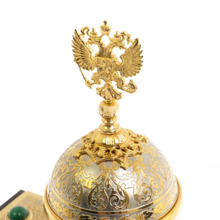 Письменный набор "Держава" из малахита Златоуст