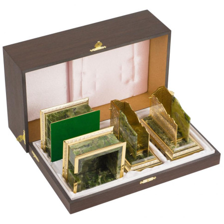 Настольный набор "Президентский" из нефрита